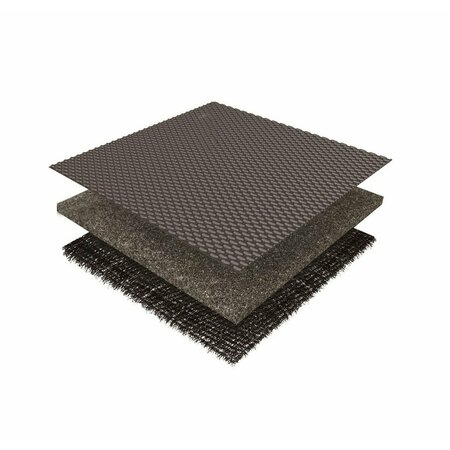 3D Mats Usa Custom Fit, Raised Edge, Gray, Thermoplastic Rubber Of Carbon Fiber Texture, 2 Piece L1GM02511501